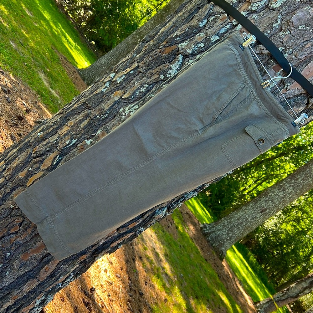Talbots Irish Linen Drawstring Crop Pants